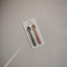 Mushie Silicone Feeding Spoon Art.2360094 Soft silicone spoon (2 pcs.)