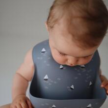 Mushie Silicone Bib Art.2500182 Sand Silikona priekšautiņš