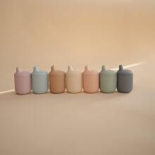 Mushie Silicone Sippy Cup Art. 2480182 Sand Silicone educational mug, 175 ml.