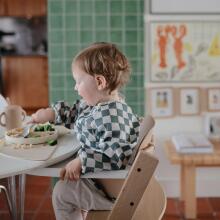 Mushie Long Sleeve Bib Art.101480 Check