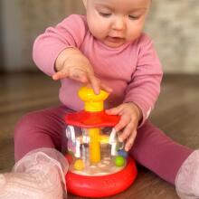 WOOPIE BABY Colorful Ponies Red Spinning Top Carousel