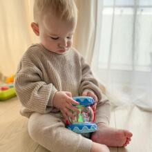 WOOPIE BABY Musical Drum Music Box Projector 3in1 Toy for Infants + Roller for Crawling Learning