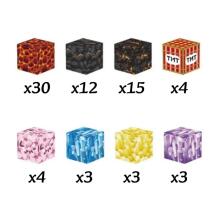 WOOPIE Magnetic Blocks Cubes Pixels Mine Craft 74pcs