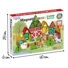 WOOPIE Magnetic Construction Blocks 7.5 cm Farm 30 pcs
