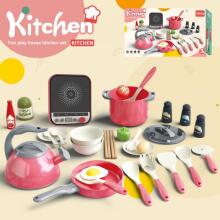 WOOPIE Little Chef Set Induction Pots Pan Kettle Pink 30pcs