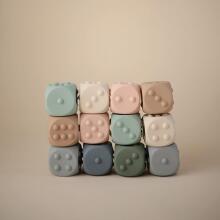 Mushie Dice Press Toy Art.100219 Silicone rattle (100% natural)