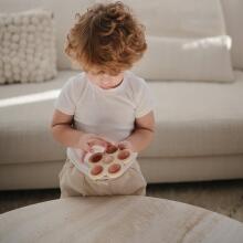 Mushie Flower Press Toy Art.2830476 Silicone rattle (100% natural)
