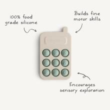 Mushie Phone Press Toy Art.2860019 Silicone rattle (100% natural)