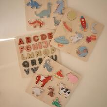 Mushie Wooden Puzzle  Art.101921 Farm