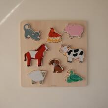 Mushie Wooden Puzzle  Art.101921 Farm
