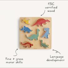 Mushie Wooden Puzzle  Art.101589 Dino