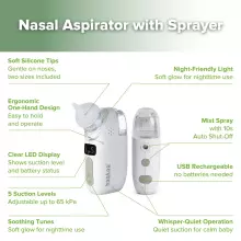Haakaa 2 in 1 Nasal Aspirator Art.BC-025 Elektriskais deguna aspirators