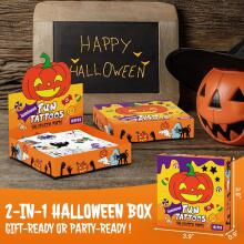 Halloween Tattoos for Children, Fun kids glow in the dark temporary tattoos