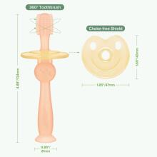 Haakaa 360° Silicone Toothbrush  Art.BHK075-BP first silicone toothbrush