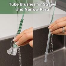 Haakaa 5-in-1 Cleaning Brush Set Art.BHK177-SG Silicone brush for bottles and nipples