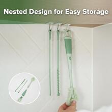 Haakaa 5-in-1 Cleaning Brush Set Art.BHK177-SG Silicone brush for bottles and nipples