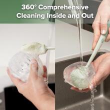 Haakaa 5-in-1 Cleaning Brush Set Art.BHK177-SG Silicone brush for bottles and nipples