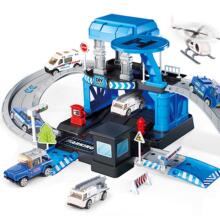 WOOPIE Police Parking Garage Set 43 pcs