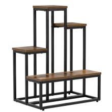 Metal flower stand Springos GA0210 67 cm with 4 shelves, loft-style, multi-level, modern