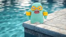 Fuggler Vacay Vibes – Plush Toy (Mr Needles, Mint)
