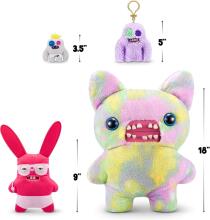 Fuggler Vacay Vibes by ZURU Funny Ugly Monster Plush Collectible Toy - Rabid Rabbit - red, kids soft toy