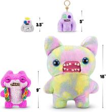 Fuggler Vacay Vibes by ZURU Funny Ugly Monster Plush Collectible Toy - Sketchy Squirrel - pink, kids soft toy