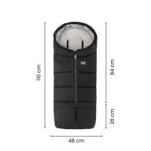 PETITE&MARS 531906 Winter Sleeping Bag Jibot 3in1 Ink Black