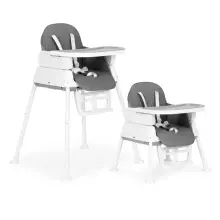 EcoToys Chair Art.263215 Grey High Chair for Children 3-in-1 Foldable