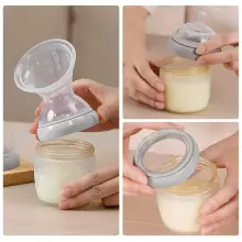 Haakaa Breast Pump Gen.3 Art.GBHK022-G Grey Mātes piena savācējs +knupītīs barošanai,160ml