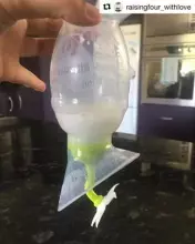 Haakaa Breast Pump Flower Stopper Gen.2 Art.GBHK011-W Mолокоотсос для сбора грудного молока с цветочным стопором,150мл