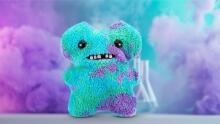Fuggler Laboratory Misfits by ZURU Funny Ugly Monster Plush Collectible Toy - MC Goo - blue and purple, kids soft toy