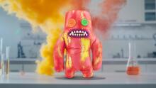 Fuggler Laboratory Misfits by ZURU Funny Ugly Monster Plush Collectible Toy - Sasquoosh - red and yellow, kids soft toy