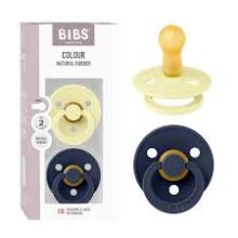 Bibs Studio Colour Round Art.263668 Luna/Deep Space Pacifier, 100% natural  6-18  (2pcs)