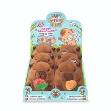 Capybara Spring - Wind-up capybara plush with fruit, 2 assorted