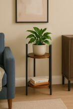 Standing Plant Stand for Flowers Decorations 2 Levels Loft ModernHome
