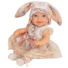 WOOPIE ROYAL Baby Doll 24 cm in Dress and Bunny Hat