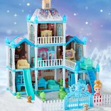 WOOPIE Dollhouse Winter Garden with Accessories and Doll Illuminated 191 pcs.