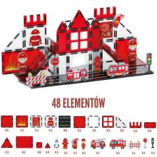 WOOPIE Magnetic 3D Blocks Firefighter Set 48 pcs