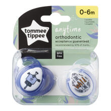 Tommee Tippee soother silicone 2pcs 0-6m Anytime 433649