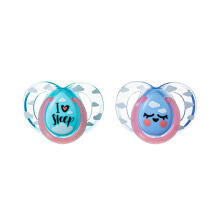 Tommee Tippee soother silicone 2pcs 6-18m Night 433661