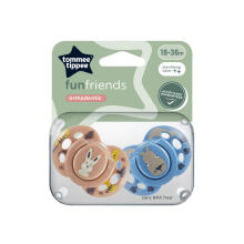 TOMMEE TIPPEE Silicon soother FUN 18-36 m., 2 pcs., 433657