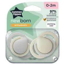 TOMMEE TIPPEE Silicon soother CLOSER TO NATURE 0-2 m., 2 pcs., 433659