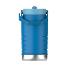 Thermos bottle with straw The IceFlow Flip Straw 2.0 Jug 1.90L blue