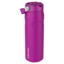 Termopudele ar salmiņu The IceFlow Bottle Flip Straw 2.0 0,7L violeta