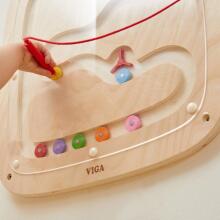 VIGA Wooden Sensory Manipulation Board Gravity Flow