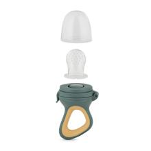 PETITE&MARS 581799 Silicone Fruit Feeder Teether for Infants Fruzi Green Ochre 6 m+