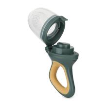 PETITE&MARS 581799 Silicone Fruit Feeder Teether for Infants Fruzi Green Ochre 6 m+