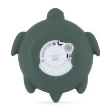 PETITE&MARS 582817 Silicone Digital Bath Thermometer Turtle Terry Misty Green