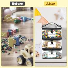 Storage Bag Toy  Art.265277 8 Toy Storage Bags with Name Label and Instructions Bag
