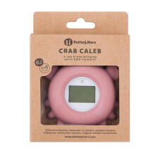 PETITE&MARS 583820 Silicone Digital Bath Thermometer Crab Caleb Dusty Rose